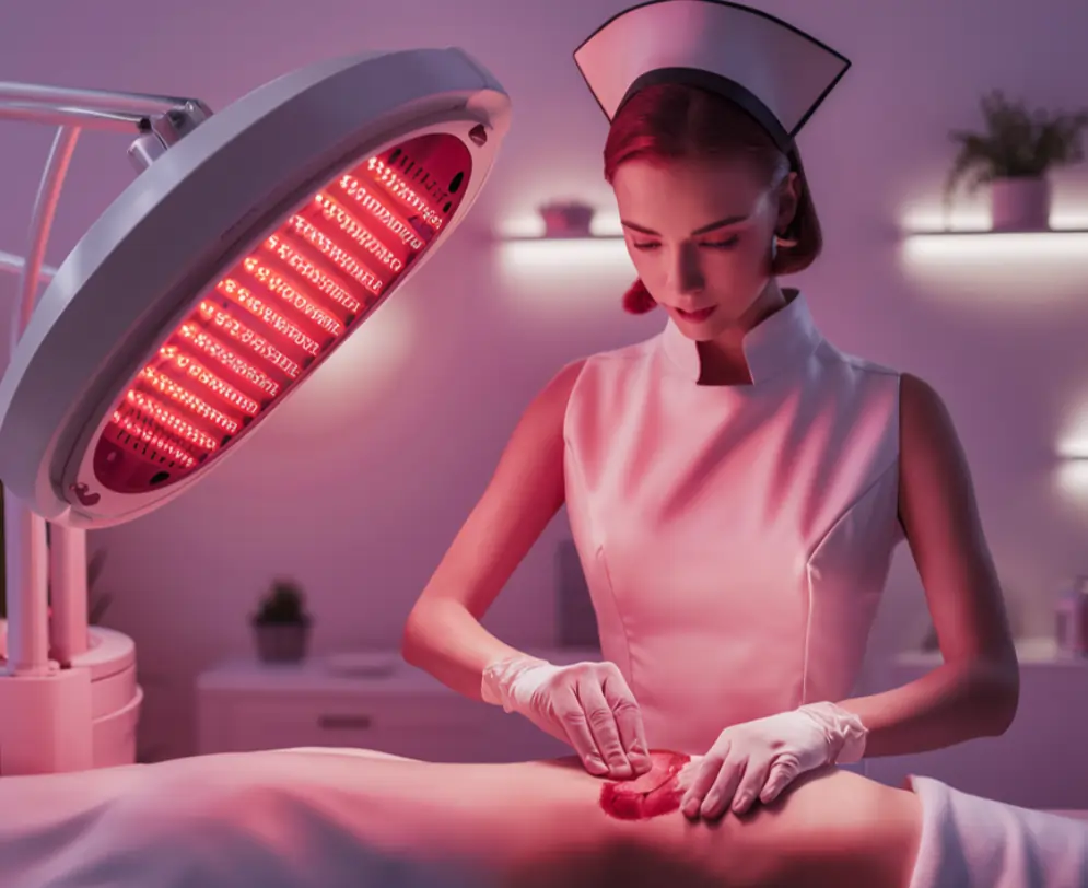 healing wounds with red light therapy